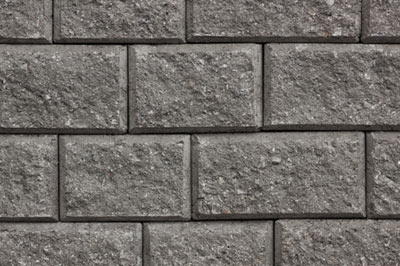 Wall made of grey Mutuals Stack Stones