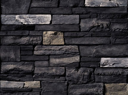 Black rundle country ledgestone