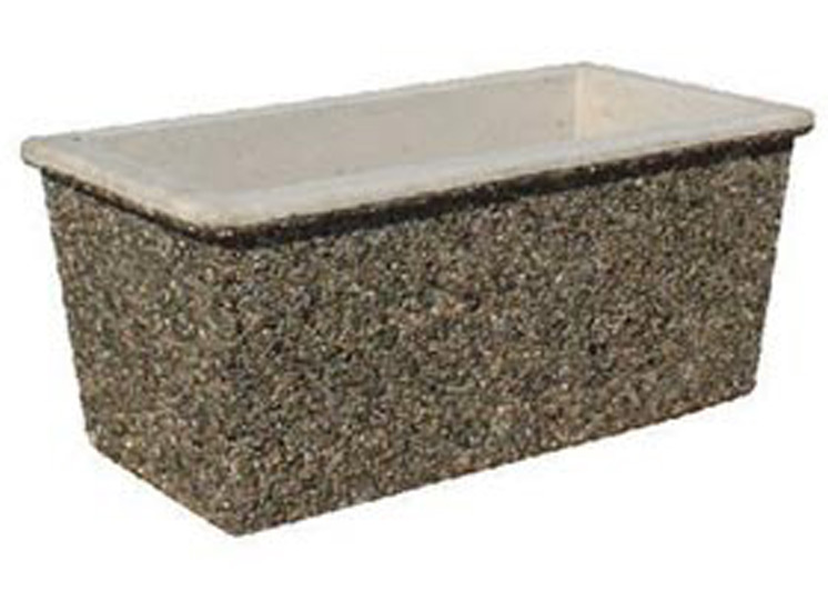 Exposed aggregate planter